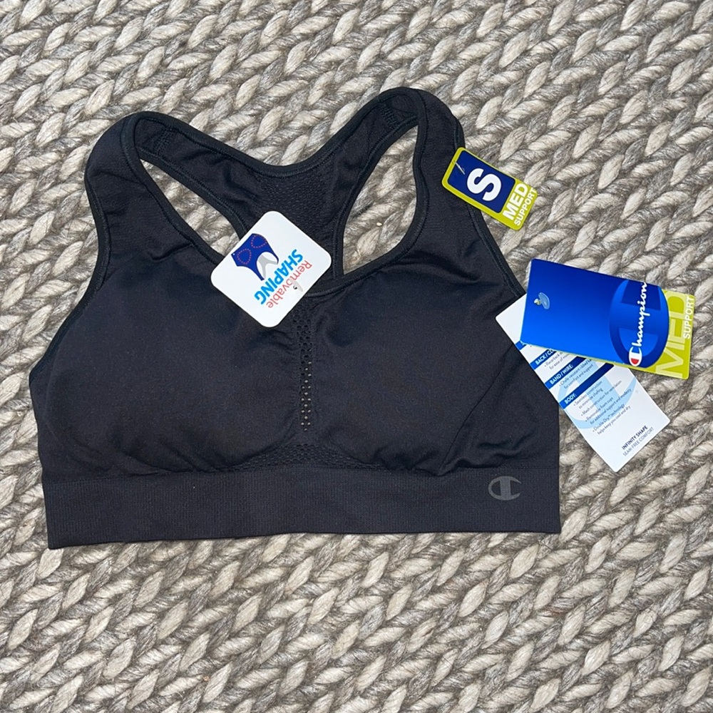 Black Champion sports bra size S